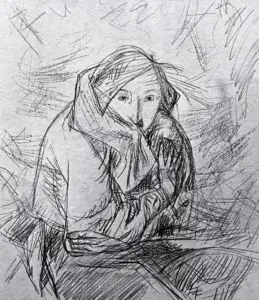 Портрет Н.В. Гоголя (рисунок карандашом)